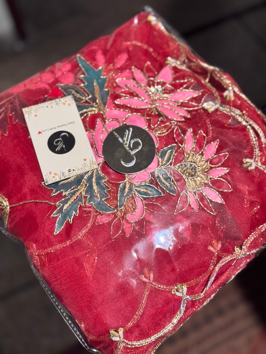ZSJ - Red Bride Dupatta