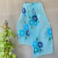 Blue - Hand Painted Dupatta